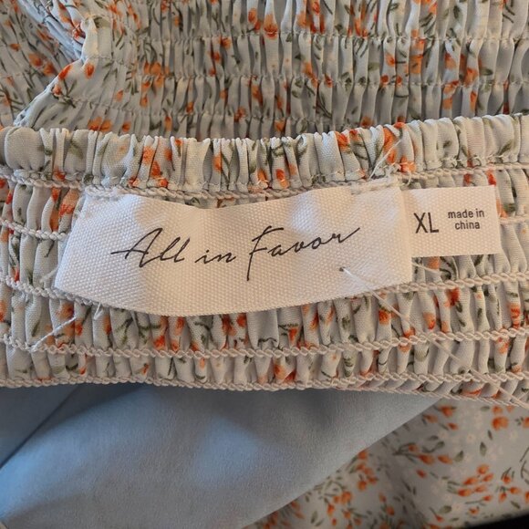 All in Favor Floral midi sundress X-Large- hole on skirt - Picture 8 of 13